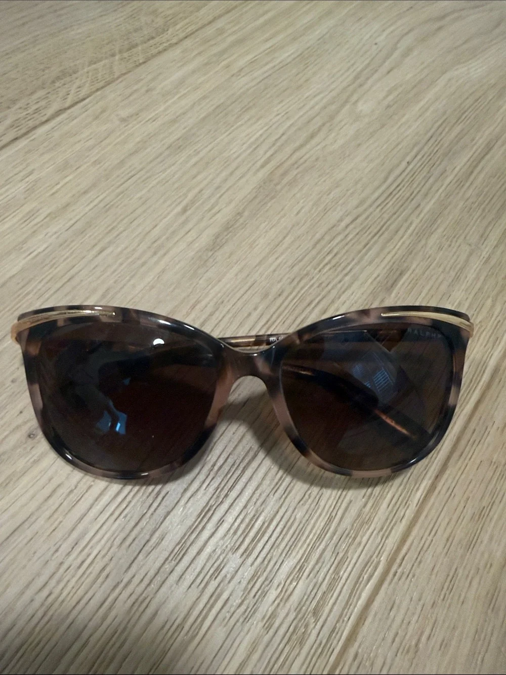 Polo by Ralph Lauren Tortoiseshell Cat-Eye Sunglasses with Brown Lenses